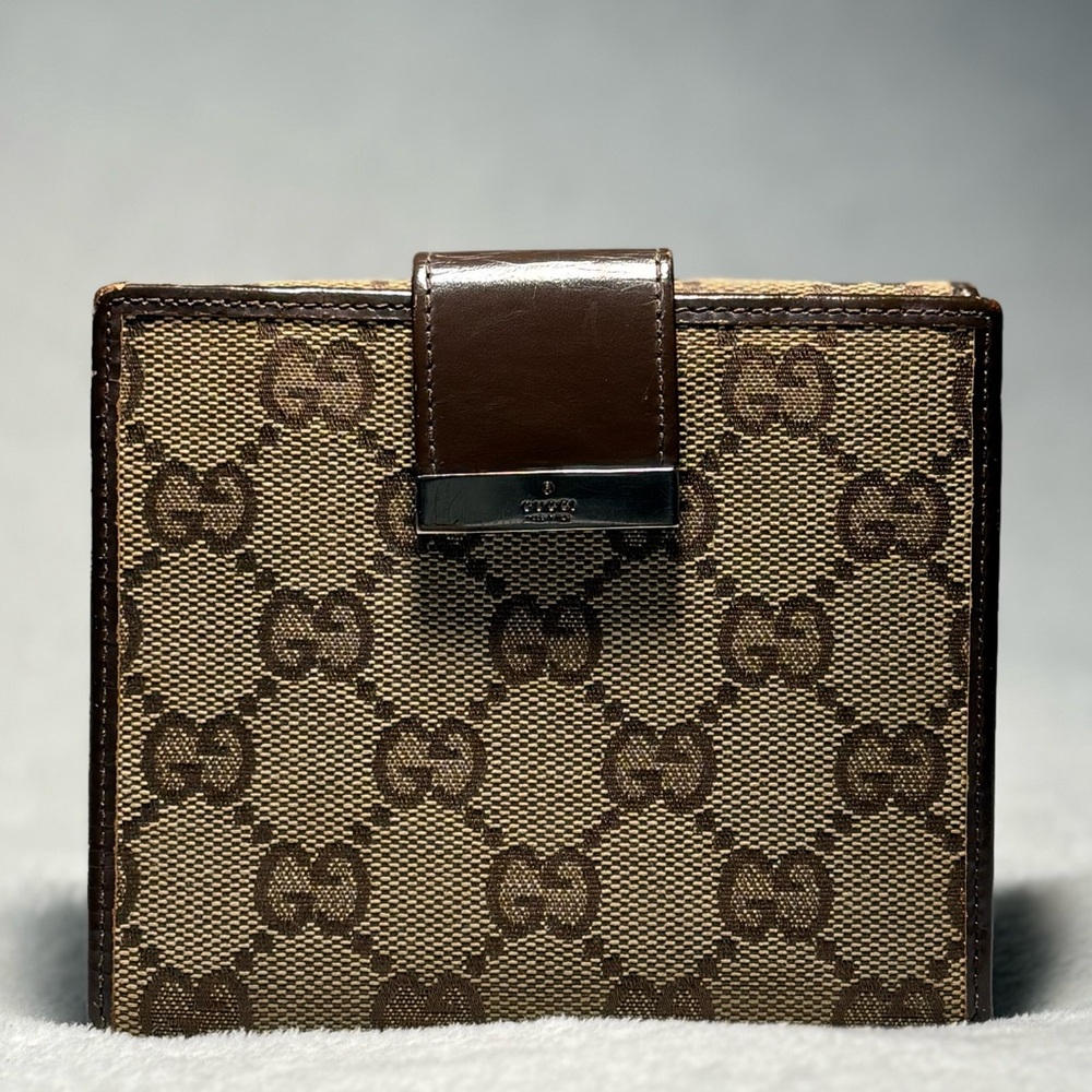Authentic Gucci Monogram Bi-fold Wallet